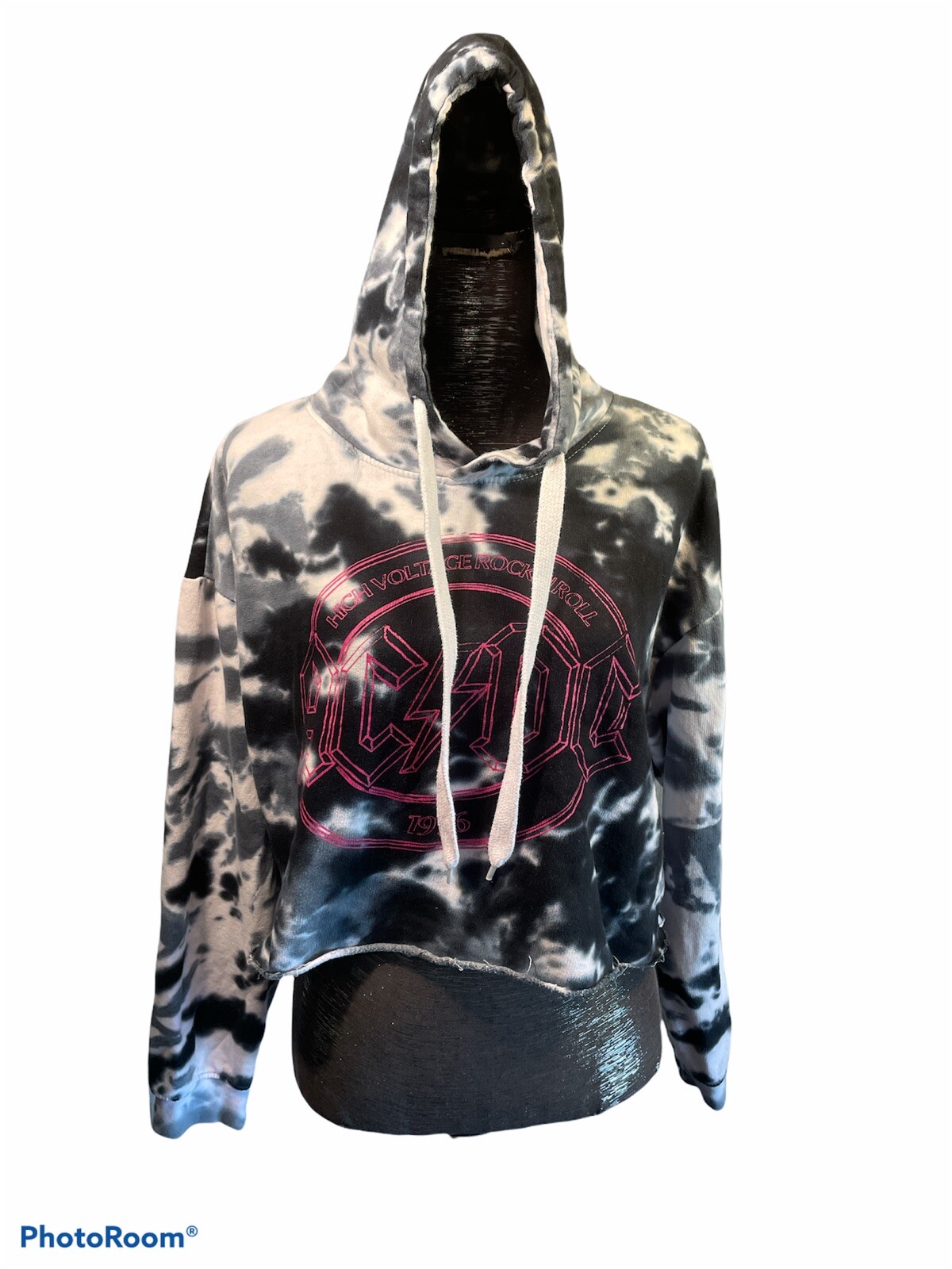 acdc cropped hoodie
