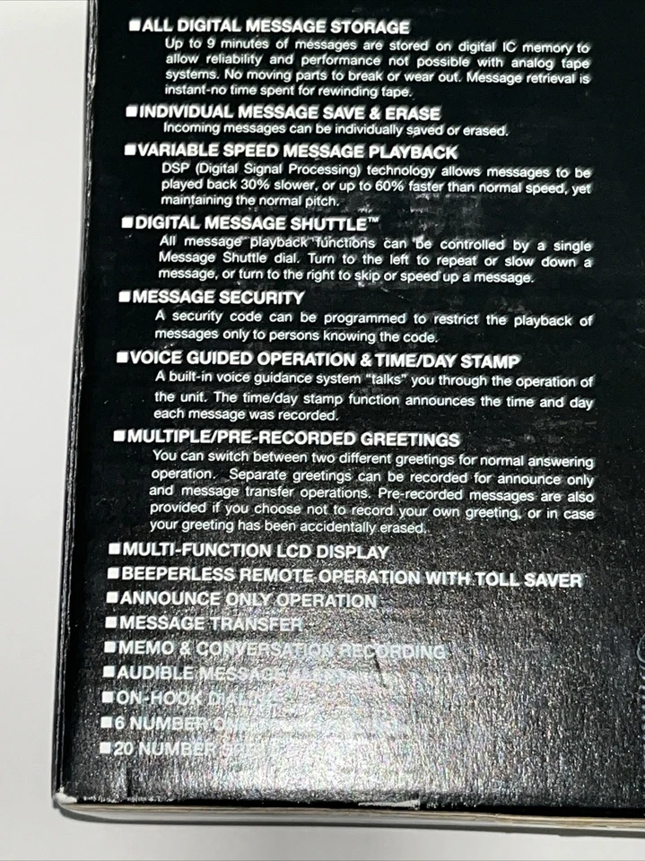 Sony IT-A2500 integriertes digitales Telefon Anrufbeantworter - Bild 4 von 4