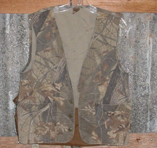 Vintage Ranger Camo Realtree Hardwood 20-200 Hunting Vest w Pouch USA Rare