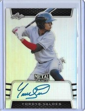2019 Leaf Metal Draft YORDYS VALDES Silver Prismatic Auto RC 1/50 Guardians