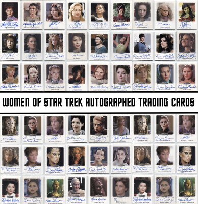 WOMEN OF STAR TREK - 50TH ANNIVERSARY AUTOGRAPH TRADING CARDS - Multi Listing