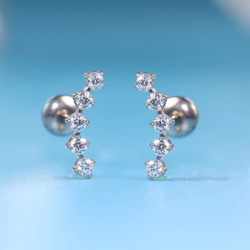 Hypoallergenic G23 Implant Grade Titanium Screw Back Earrings for Sensitive Ears - Picture 7 of 19