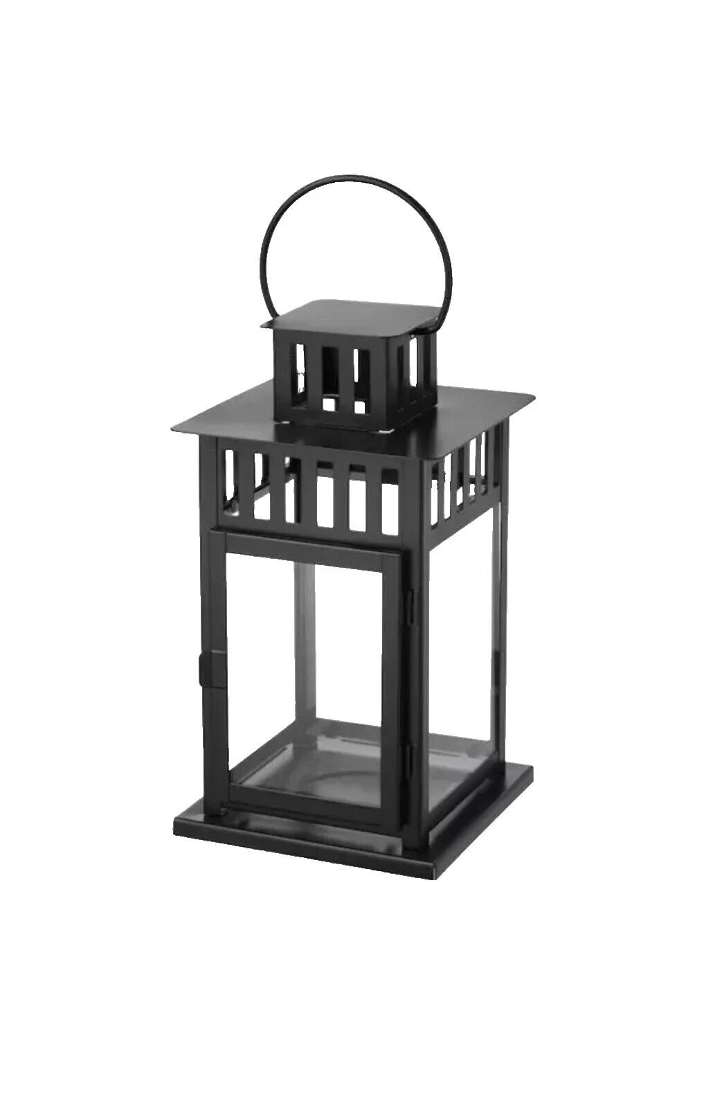 Candelabros de metal negro IKEA y accesorios