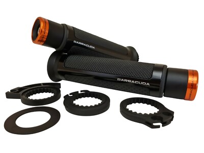 Triumph Tiger Sport Barracuda Racing Griffe schwarz + orange B-Lux Bar Ends