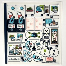 LEGO STICKER SHEET 41756 Holiday Ski Slope And Cafe Friends Decals Stickers