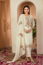 HEAVY FAUX GEORGETTE SALWAR KAMEEZ WITH DUPATTA FOR FESTIVAL COLLECTION