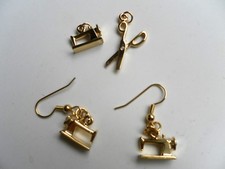 LOT OF SEWING CHARMS EARRINGS 