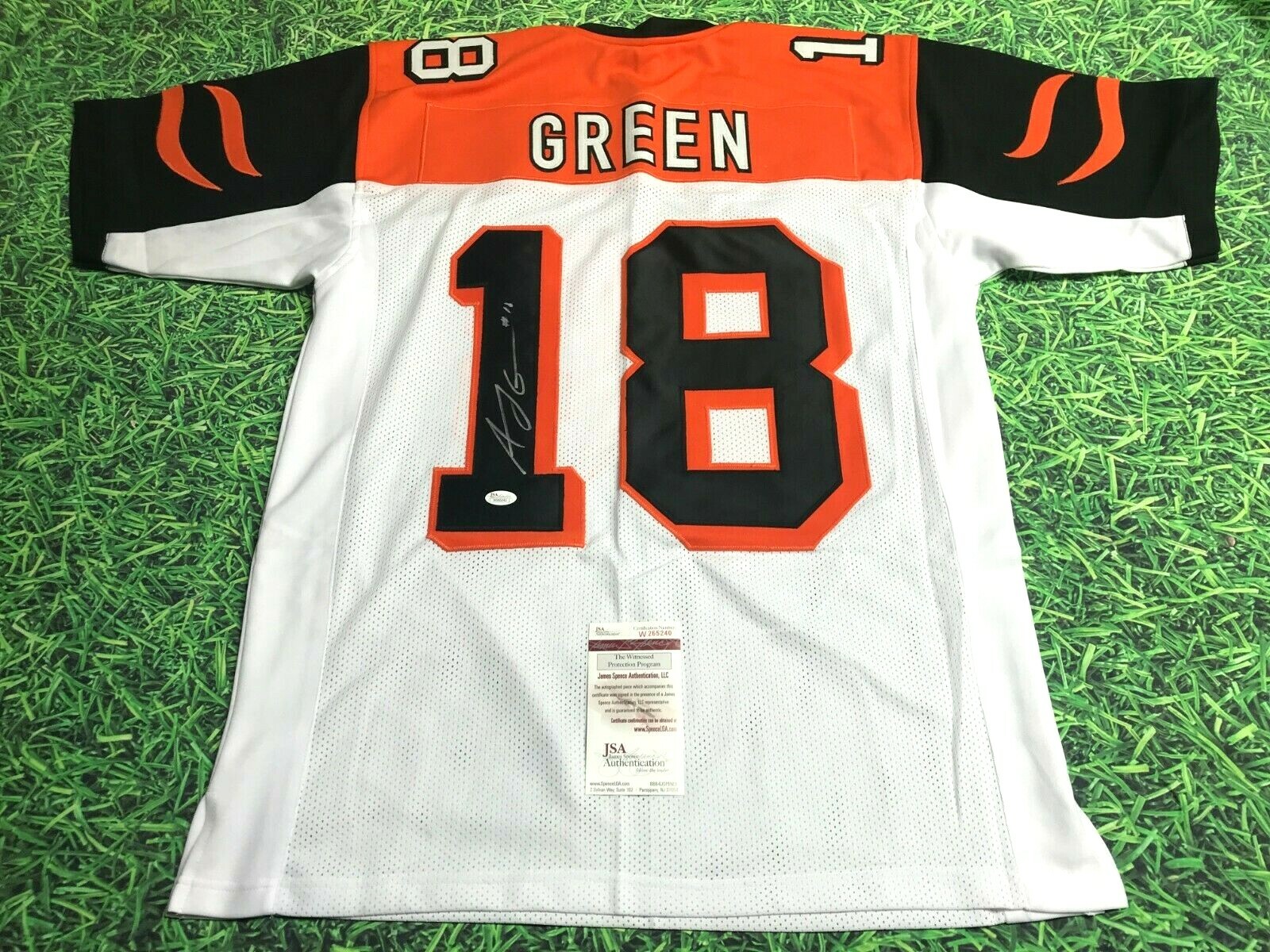 A.J. Green Autographed Signed Cincinnati Bengals A J GREEN W JERSEY JSA LAST ONE 