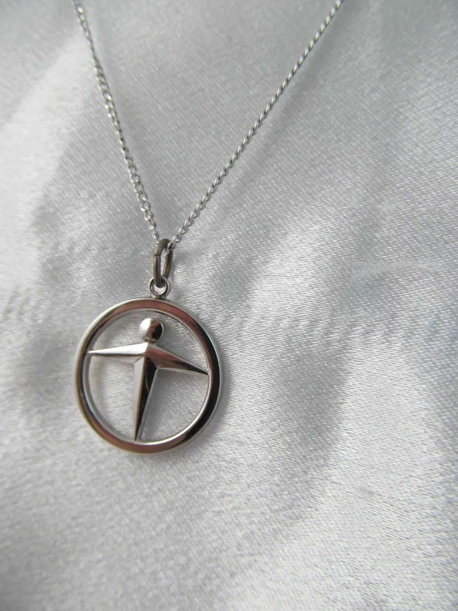 TIFFANY CO. MANPOWER UNITY PENDANT NECKLACE STERLING SILVER