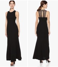 NWT BCBG MERMAID LACE INSERT MAXI DRESS SIZE 8