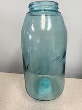 Antique Ball Mason Jar Error Embossed Ball Letters unreadable 9" Tall