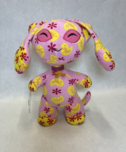 Neopets 2004 Aisha Plush Doll Disco Standing Pink Yellow Flowers With Wear Read