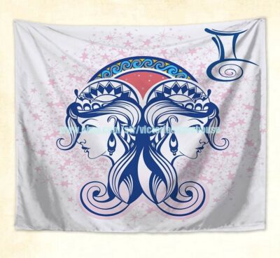 gemini horoscope wall hanging tapestry wall decor ideas