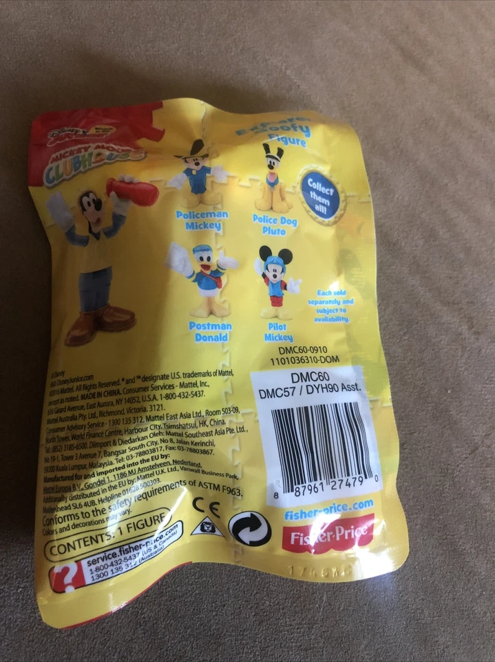 Figura Explorer Goofy Mickey Mouse Casa Club Fisher-Price Goofy Juguete Sellado Nuevo Foto 2 de 4