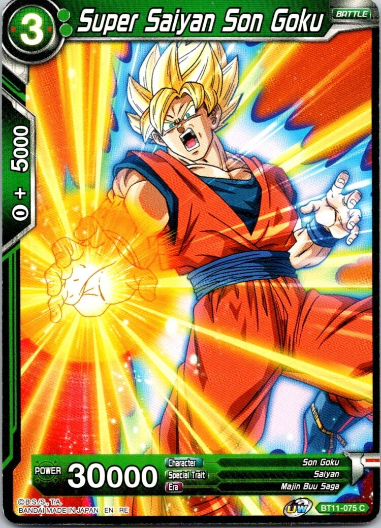 Dragonball Z Super Super Saiyan Son Goku BT11-075 CCG TCG Free