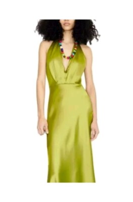 gap denim halter dress Sophia Satin Halter Mini Dress main image 1