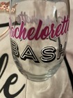 Wedding Bride Bag, Headband, Sunglasses, Champagne Flute, Wine Glass — photo 6