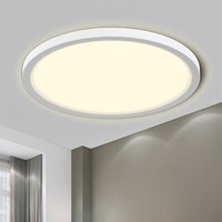 Lqwell® Deckenleuchte Led Deckenlampe, IP44 Wasserfest Badlampe Rund Flach 23W