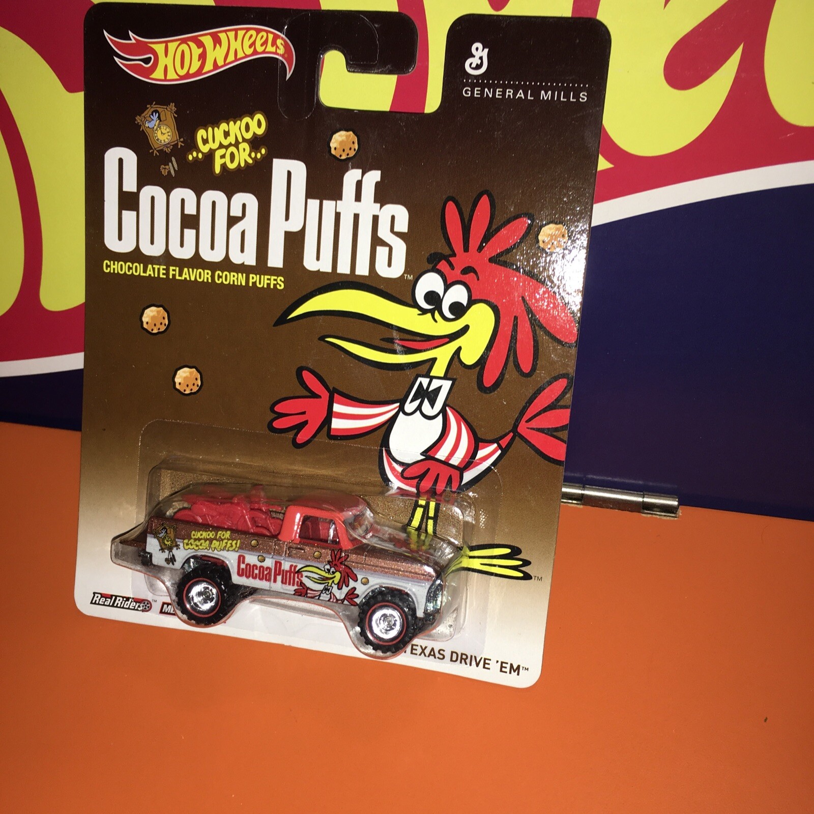 Hot Wheels 2013 Pop Culture Texas Drive Em, Cocoa Puffs Premium Real