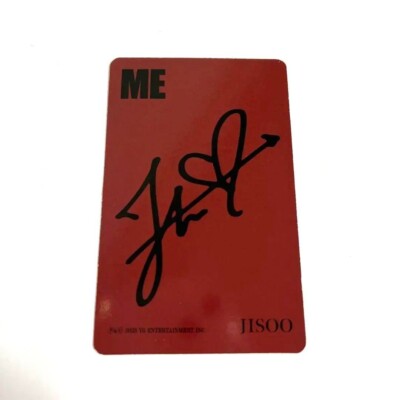 BLACKPINK JISOO ME Official Photocard PC BLACK PINK Photo card