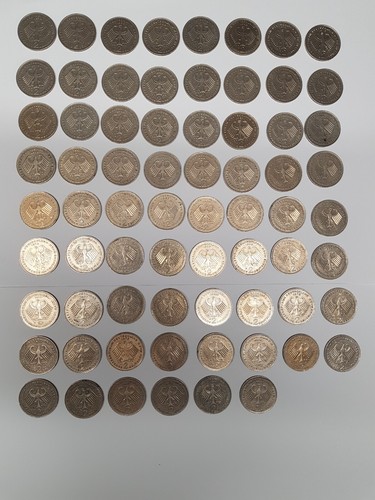 70 x 2 Deutsche Mark Adenauer wenn überhaupt teilweise maximal 2 doppelte Münzen