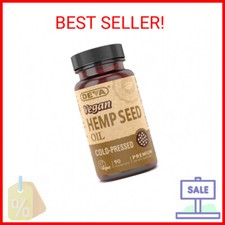 DEVA Vegan Virgin Hemp Seed Oil Capsules   Cold-Pressed, Unrefined, 90 Count