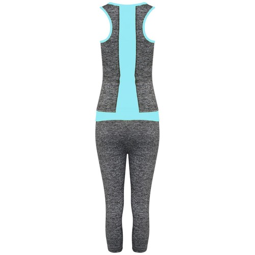 Workout Sports Top Neon Stretch Full Pants Ladies GYM Wear Yoga Fitness Running - 第 7/9 張圖片