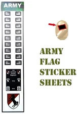 Us Flag Sticker Decals for toy brick minifigures