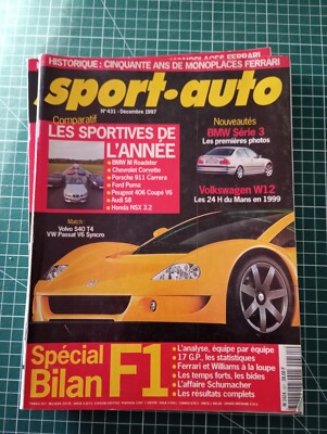 AE044 Sportwagen Nr.431 1997 Ford Puma Peugeot 406 Coupe Honda NSX Volvo S40 Lexu