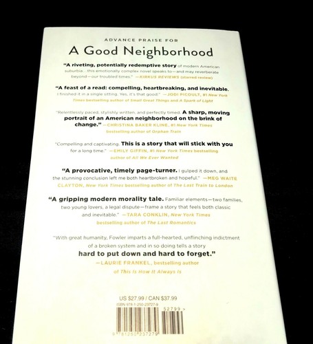 NEW!! A GOOD NEIGHBORHOOD by: Therese Anne Fowler "A Novel" BOOK - Picture 2 of 2