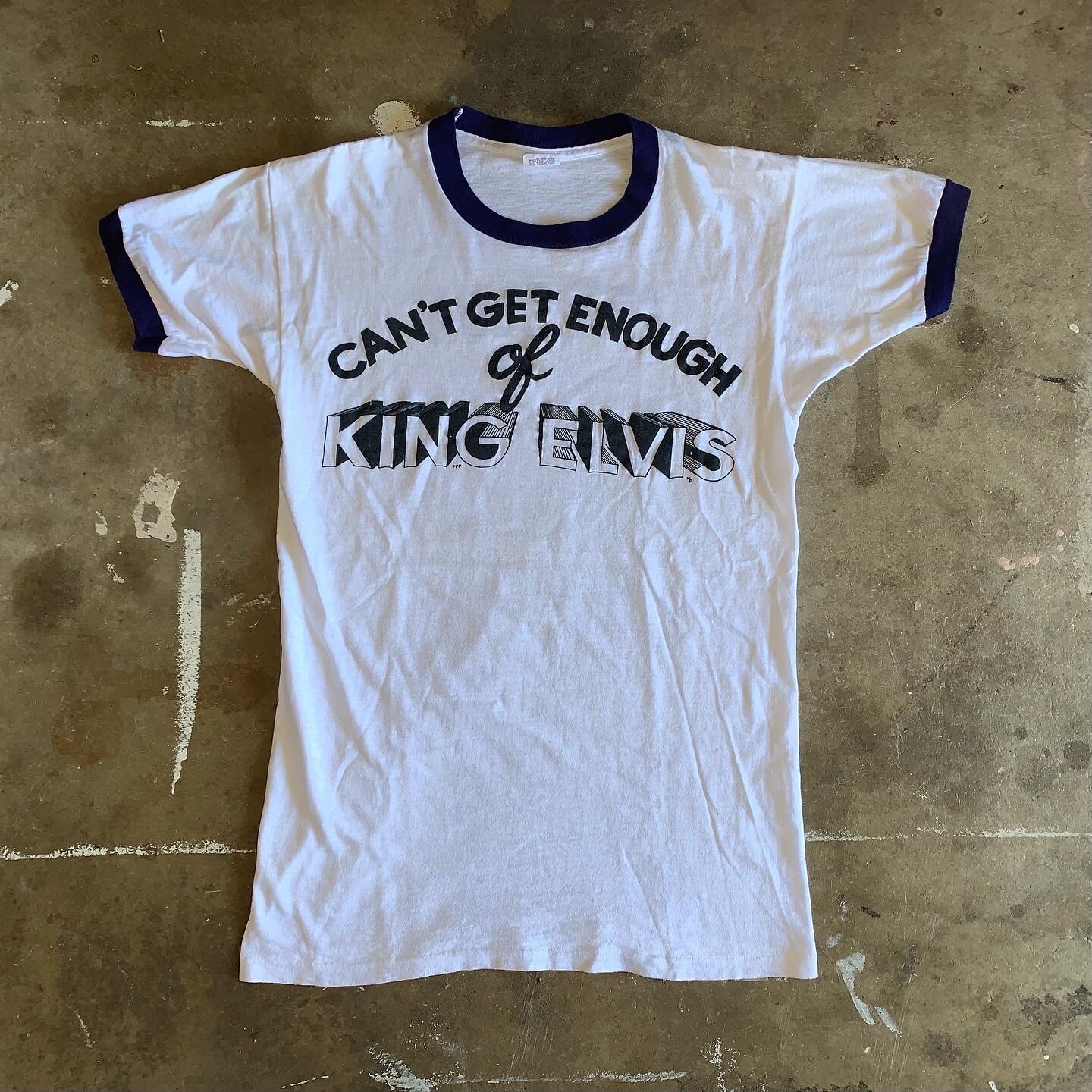 1970s VINTAGE ELVIS PRESLEY FAN CLUB TSHIRT SZ S THE… Gem