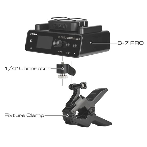 Nux B-7 Pro In-Ear-Monitoring-System mit Audiofly AF33 In-Ear Kopfhörern - Bild 6 von 9
