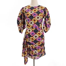 Rhode NWT Pia Printed Dress Size 6 in Aquarelle Multicolor Cotton Blend