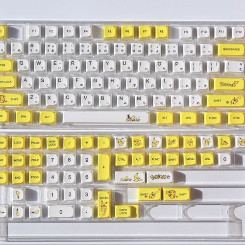 Anime Pikachu Pokemon PBT Keycaps set Dyesub for Cherry MX Mechanical Keyboards - Picture 10 of 10