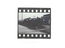 Altes Foto-Dia - DB Dampflok 01 111  - Kulmbach Bahnhof 1990 + Foto 10/15