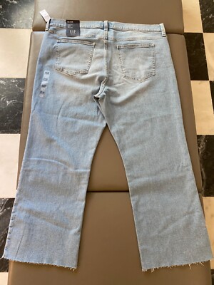 GAP Women's Kick Fit Jeans XL 20/35R Light Wash Mid Rise Cropped - Main Image