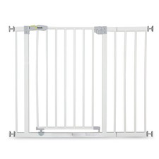 Hauck Pressure Mounted Baby Safety Gate with 8" Extension, White Open Box 