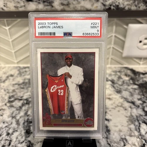 2003-04 Topps #221 LeBron James Cleveland Cavaliers RC Rookie PSA 9 MINT