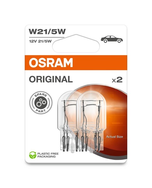 Ams-Osram GlüHlampe Tagfahr-/Positionsleuchte Original 7515-2BL W21/5W 12V 21/5W-image