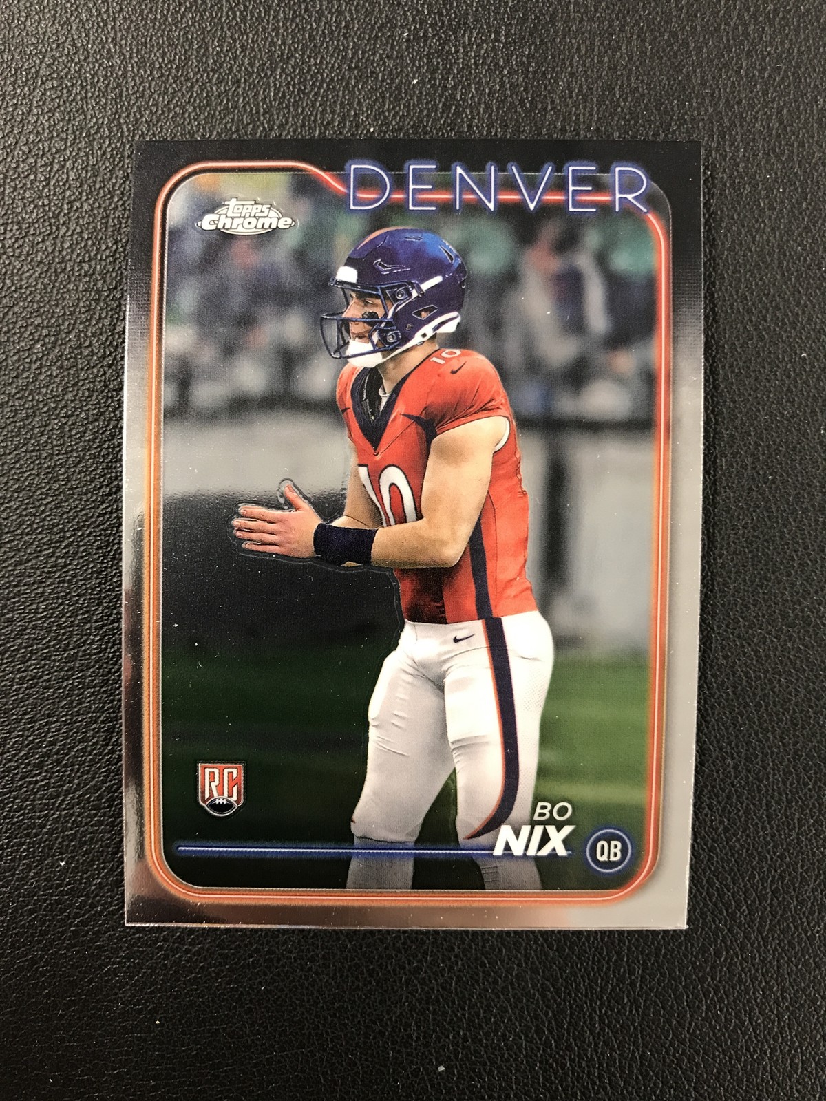 2024 Topps Chrome #206 Bo Nix Rookie Denver Broncos