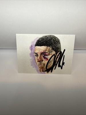 NICK DIAZ On Card Autograph Canvas Collectors Fantasy MMA CHAMP, UFC Legend 209