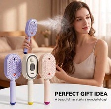 Electric Spray air Cushion Massage Comb, 3-in-1 Electric Mist Spray Hair Brush