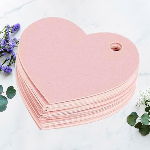 50 Pcs Pink Love Wishing Card Baby Decorative Tag Decoration Tags - Picture 8 of 20