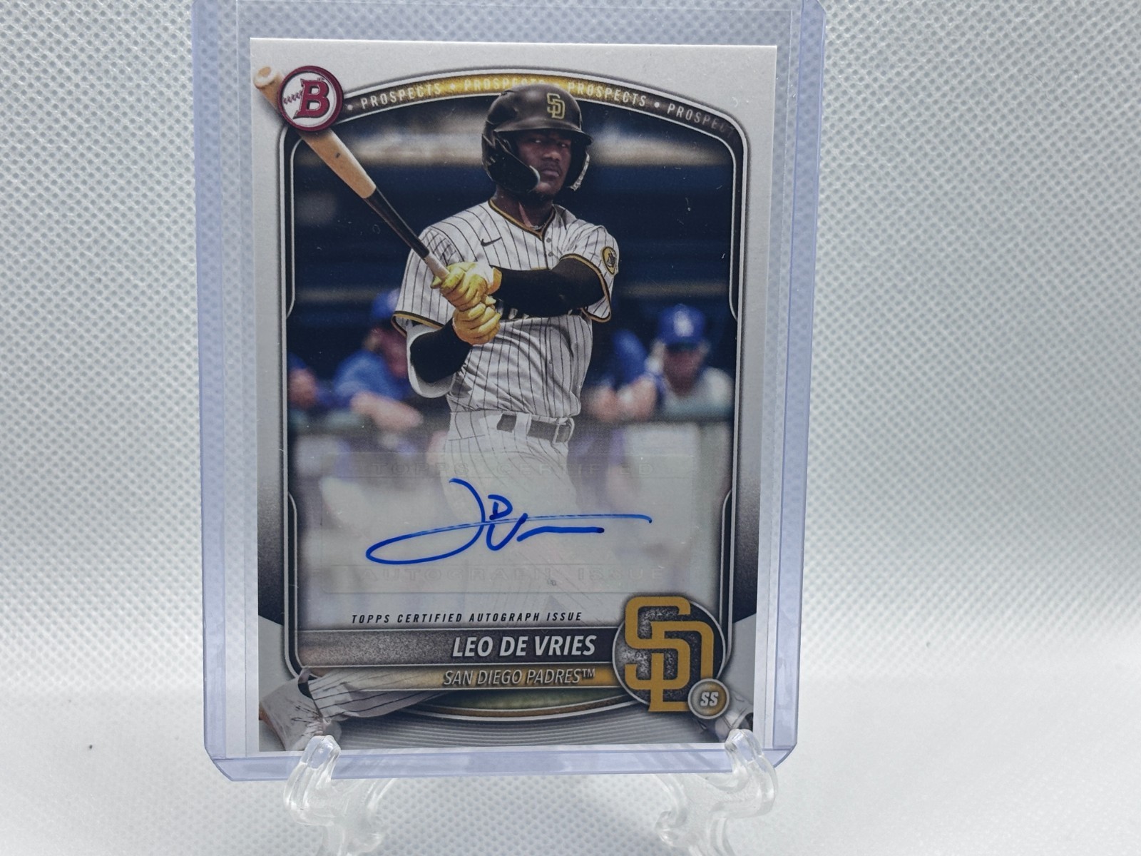 Leo De Vries - 2025 Bowman Prospects - Paper Prospect Auto #BPA-LD Padres