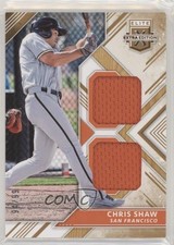 2018 Panini Elite Extra Edition Dual Materials Gold 94/99 Chris Shaw #DM-CS hg6