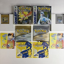 Nice! Pokemon Gold & Silver Authentic Complete In Box CIB Nintendo Gameboy Color