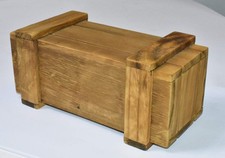 Vintage Wood Secret Puzzle Box with More Puzzles 8 inches long