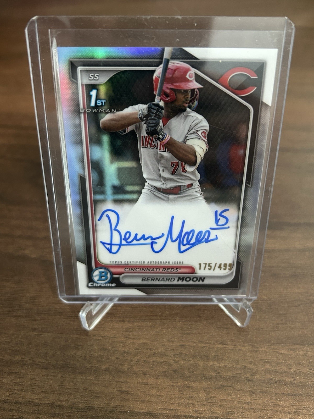 2024 Bowman Chrome - Bernard Moon 1st Auto Refractor /499 - #CPA-BMO