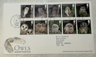 GB QEII 2018 Owls Strips Royal Mail FDC Tallents House Barn Owl Edinburgh SHS