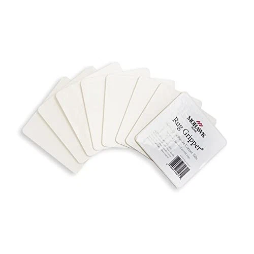 Mohawk Home Antideslizante Pinza Esquina Alfombra Pestañas Rizado Doble Cara Paquete de 8 - Blanco Foto 4 de 4